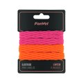 ELÁSTICO PARA CABELOS TEXTURIZADO ROSA E LARANJA 4 UNIDADES PANVEL ACESSÓRIOS VERÃO ROMÂNTICO VIBRAN
