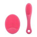 CONJUNTO DE ESPONJAS DE SILICONE PARA LIMPEZA FACIAL ROSA 2 UUNIDADES PANVEL ACESSÓRIOS VERÃO ROMÂNT
