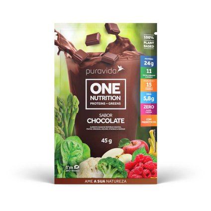 SHAKE ONE NUTRITION CHOCOLATE PURA VIDA SACHE 45G