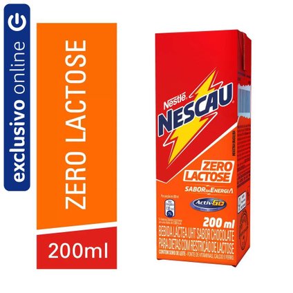 BEBIDA LÁCTEA NESCAU PRONTINHO ZERO LACTOSE 200ML