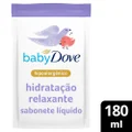 SABONETE LÍQUIDO DE GLICERINA HIDRATAÇÃO RELAXANTE DOVE BABY HORA DE DORMIR SACHÊ 180ML REFIL
