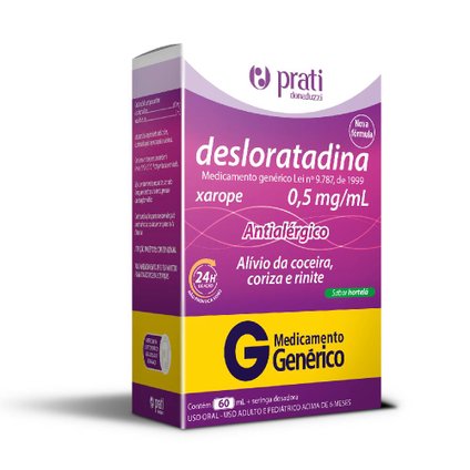 DESLORATADINA 0,5MG/ML XAROPE 60ML PRATI DONADUZZI GENERICO