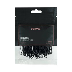 Grampo Para Cabelos Panvel Acessórios Preto 100 Unidades