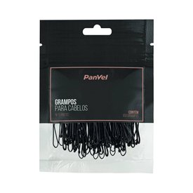 GRAMPO PARA CABELOS PANVEL ACESSÓRIOS PRETO 100 UNIDADES