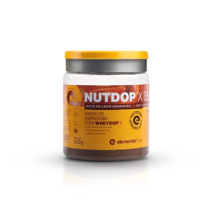 PASTA DE AMENDOIM  DOCE DE LEITE ARGENTINO ELEMENTO PURO NUTDOP X 500G