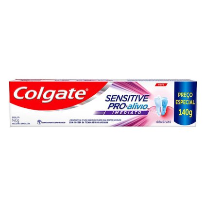 CREME DENTAL COLGATE SENSITIVE PRÓ-ALÍVIO IMEDIATO GENGIVAS 140G