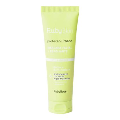 MÁSCARA FACIAL + ESFOLIANTE RUBY SKIN PROTEÇÃO URBANA 50G