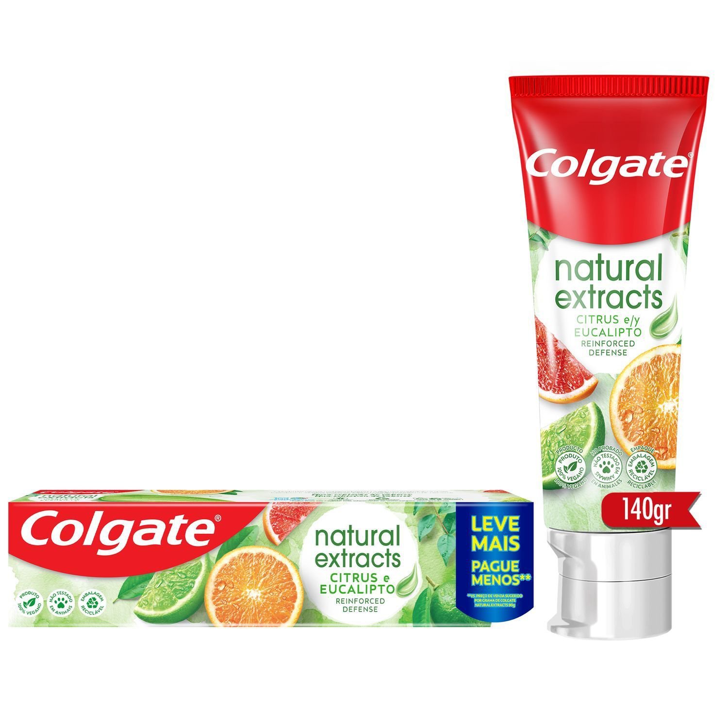 Creme Dental Colgate Natural Extracts Citrus E Eucalipto 140g