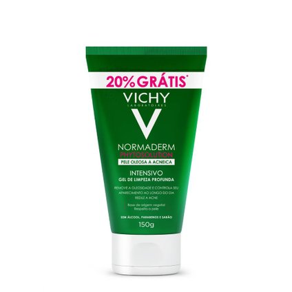 GEL DE LIMPEZA PROFUNDA INTENSIVO VICHY NORMADERM PHYTOSOLUTION 150G 20% OFF