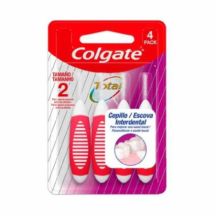 ESCOVA INTERDENTAL COLGATE TOTAL 12 COM 4 UNIDADES