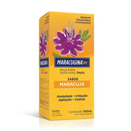 CALMANTE FITOTERÁPICO MARACUGINA SABOR MARACUJÁ COM COPO DOSADOR 150ML