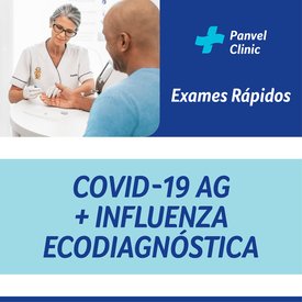 TESTE RAPIDO COVID-19 AG + INFLUENZA ECODIAGNÓSTICA