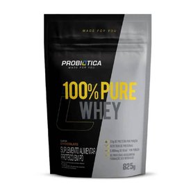 REFIL WHEY PROTEIN PROBIOTICA 100% PURE CHOCOLATE 825G