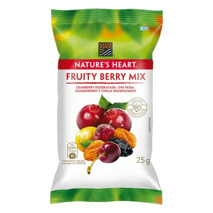 NATURES HEART SNACK FRUIT BERRY 25G