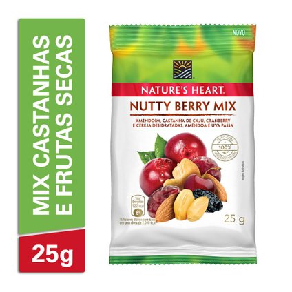 SNACK NATURES HEART NUTTY BERRY MIX 25G