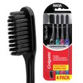 ESCOVA DENTAL COLGATE SLIM SOFT BLACK PREMIUM 4 UNIDADES