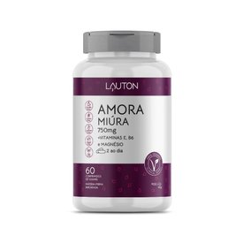 AMORA MIÚRA 750MG + VITAMINAS E, B6 E MAGNÉSIO LAUTON NUTRITION COM 60 COMPRIMIDOS