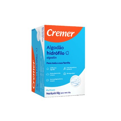 ALGODÃO CREMER CAIXA 50G