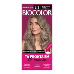 Mini Kit Tinta De Cabelo Biocolor Louro Acinzentado Radiante 8.1