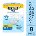 FRALDA ADULTO BIGFRAL REGULAR PLUS M 8 UNIDADES