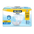 FRALDA ADULTO BIGFRAL REGULAR PLUS M 20 UNIDADES