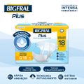 FRALDA ADULTO BIGFRAL REGULAR PLUS ECONÔNICA G 18 UNIDADES