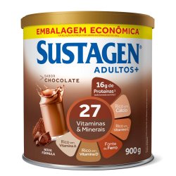 Complemento Alimentar Sustagen Adultos+ Sabor Chocolate Lata 900g