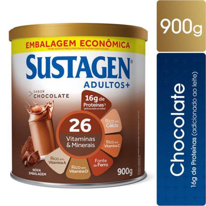 COMPLEMENTO ALIMENTAR SUSTAGEN ADULTOS+ SABOR CHOCOLATE LATA 900G