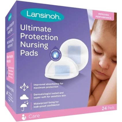ABSORVENTE PARA SEIOS LANSINOH ULTIMATE COM 24 UNIDADES