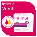 ABSORVENTE INTIMUS 2 EM 1 MENSTRUAÇÃO + ESCAPES DE URINA COM ABAS 8 UNIDADES