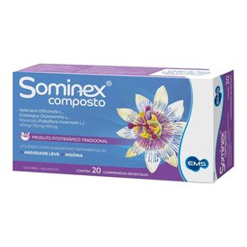 SOMINEX COMPOSTO CALMANTE FITOTERÁPICO 20 COMPRIMIDOS