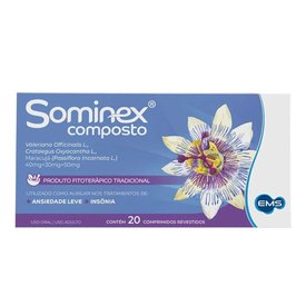 SOMINEX COMPOSTO CALMANTE FITOTERÁPICO 20 COMPRIMIDOS