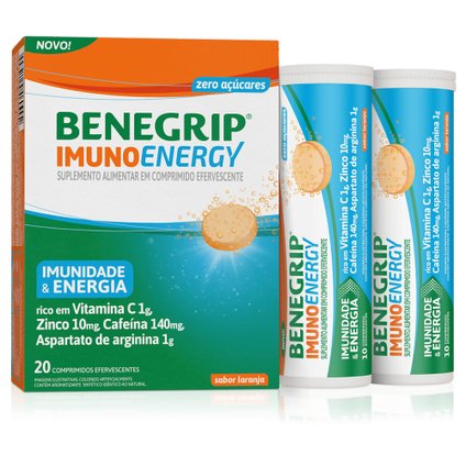 BENEGRIP IMUNO ENERGY VITAMINA C 20 COMP EFERVERC