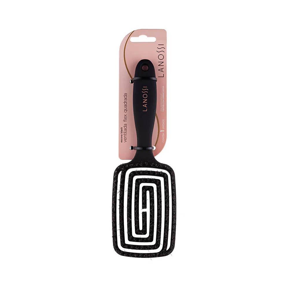 Escova De Cabelo Lanossi Flex Quadrada Ventilada