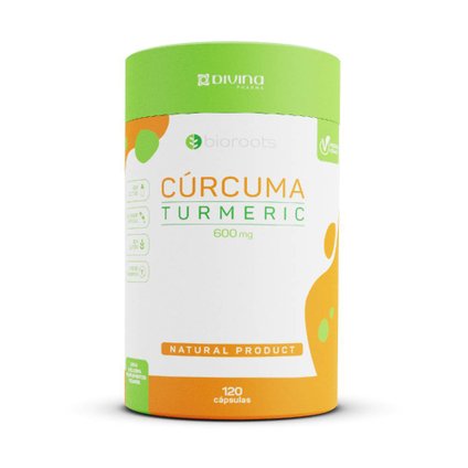 BIOROOTS CURCUMA TURMERIC 600MG 120 CÁPSULAS