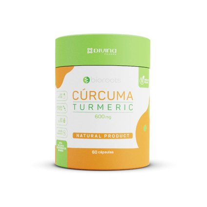 BIOROOTS CÚRCUMA TURMERIC 600MG 60 CÁPSULAS