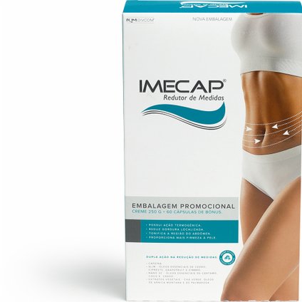 IMECAP KIT REDUTOR - CONTÉM 1 GEL CREME 250G + 60 CÁPSULAS