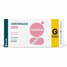 CLOTRIMAZOL 20MG CREME VAG C/ 3 APLICADORES GERMED GENERICO