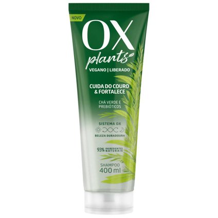 SHAMPOO OX PLANTS CUIDA DO COURO E FORTALECE 400ML