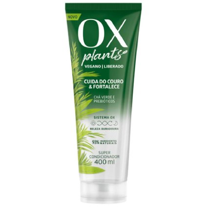 SUPER CONDICIONADOR OX PLANTS CUIDA DO COURO E FORTALECE 400ML