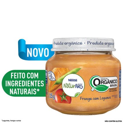 PAPINHA NESTLE FRANGO LEGUMES ORGANICA 115G