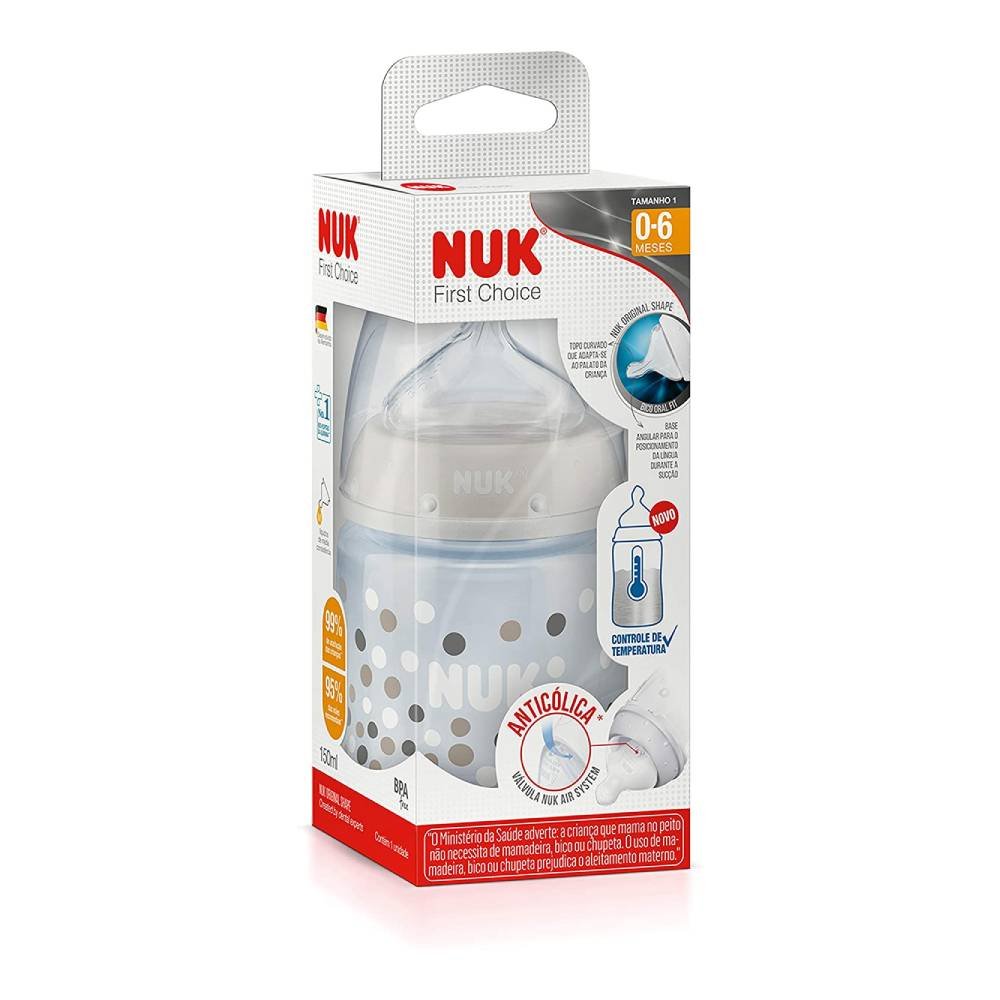 Mamadeira Nuk First Choice Neutra 150ml