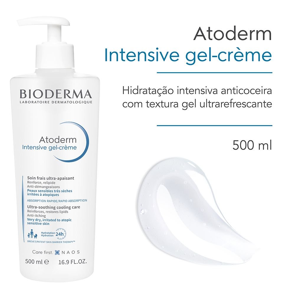 Gel Creme Bioderma Atoderm Intensive Hidratação Intensa Anti-coceira Com Textura Gel 500ml