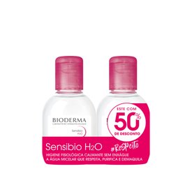 KIT ÁGUA MICELAR SENSIBIO H20 100ML +100ML 50% DESCONTO