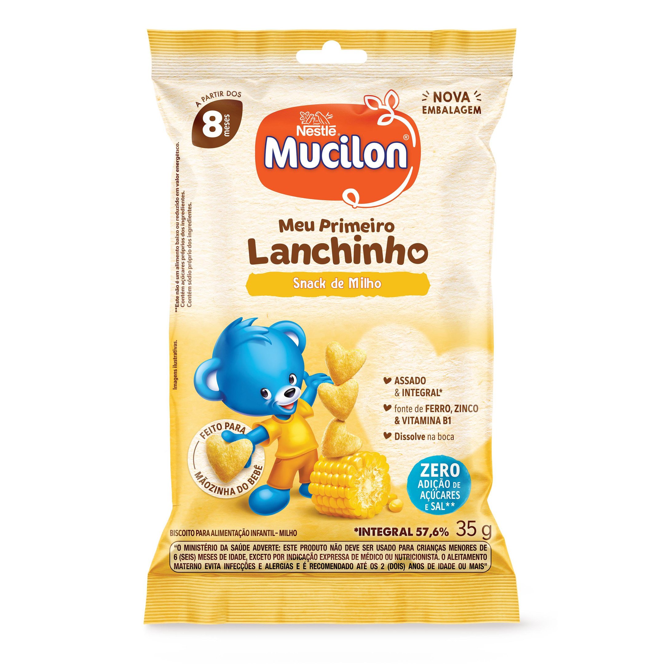 Mucilon Snack Milho Tradicional 35g