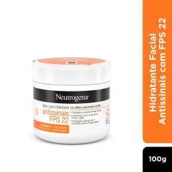 Hidratante Facial Neutrogena Face Care Intensive Antissinais Fpss 22 100g