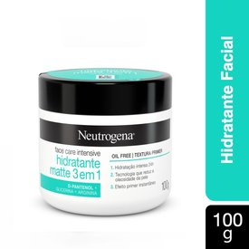 HIDRATANTE FACIAL NEUTROGENA FACE CARE INTENSIVE MATTE 3 EM 1 100G
