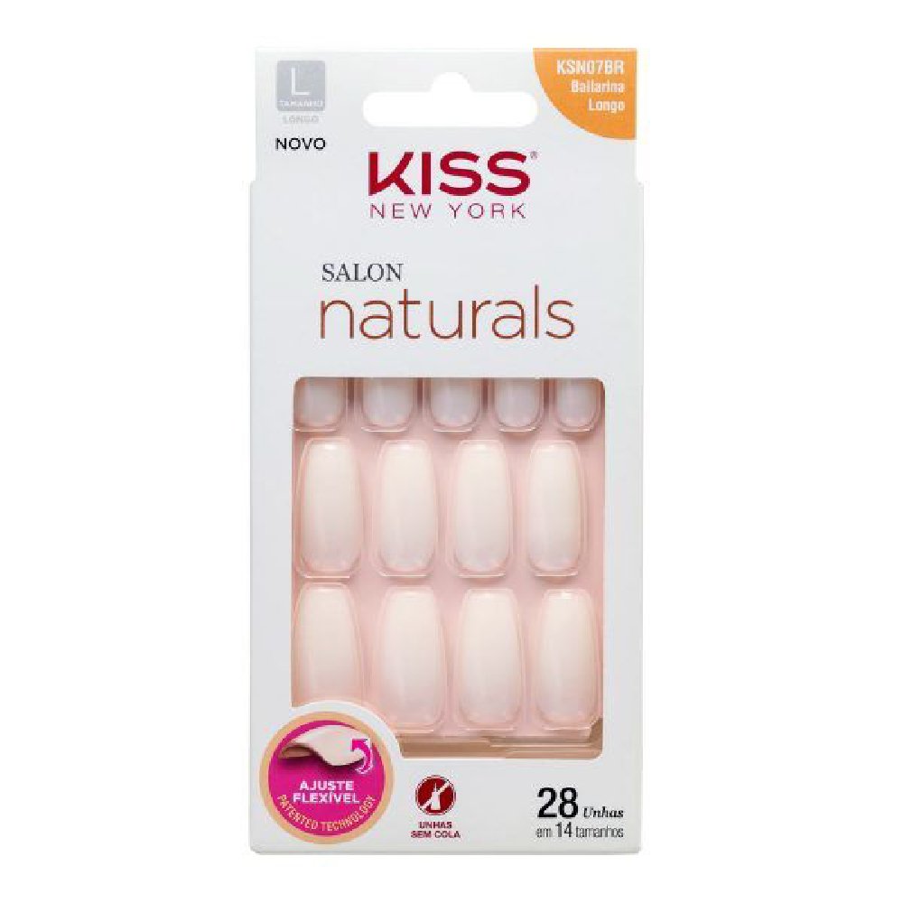 Unhas Post Kiss Natural Longo Bailarina