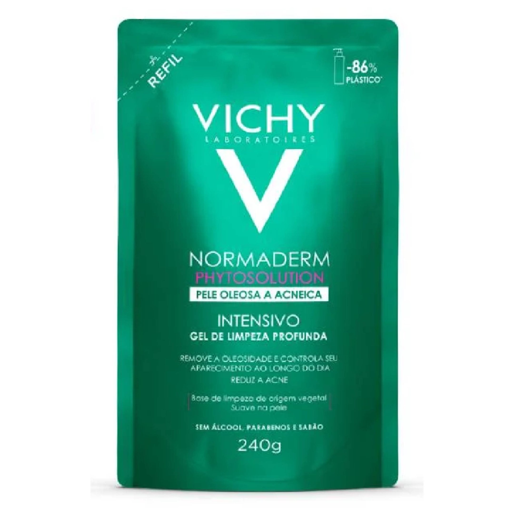 Gel De Limpeza Profunda Vichy Normaderm Phytosolution Intensivo Pele Oleosa A Acneica Refil 240g