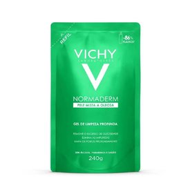 GEL DE LIMPEZA PROFUNDA VICHY NORMADERM PELE MISTA A OLEOSA REFIL 240G